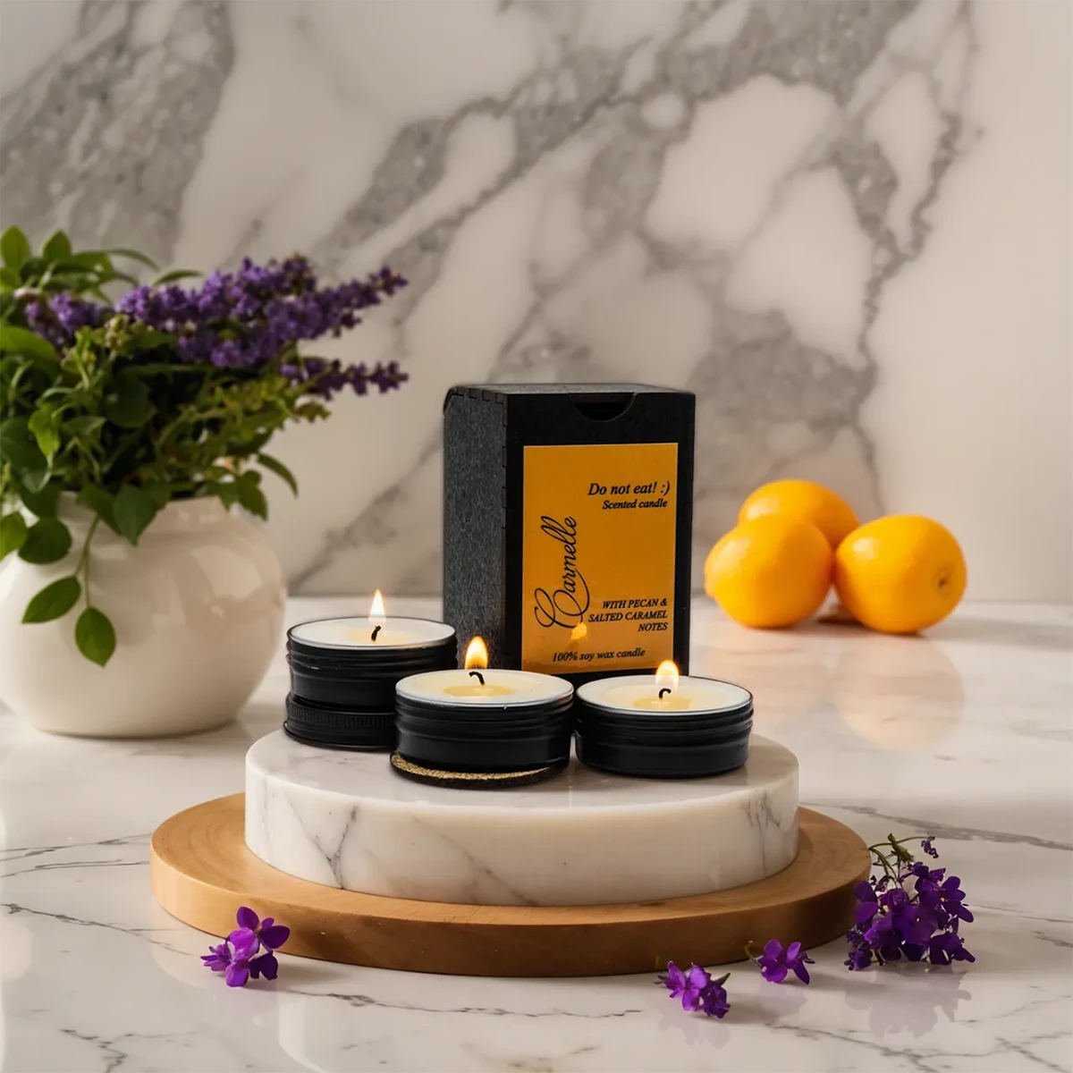 Natural Soy Wax Scented Candle - Do Not Eat :)