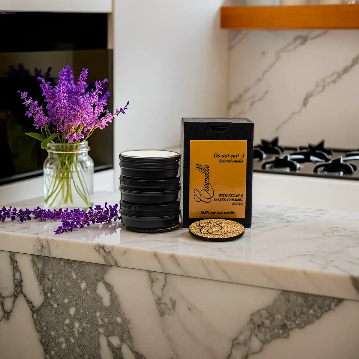Natural Soy Wax Scented Candle - Do Not Eat :)