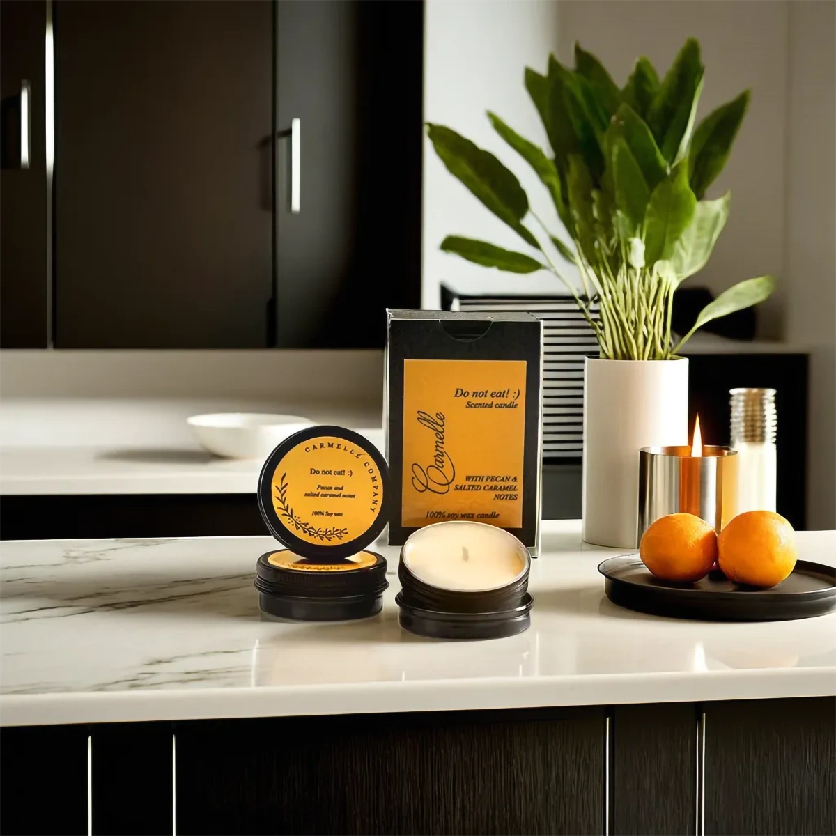 Natural Soy Wax Scented Candle - Do Not Eat :)