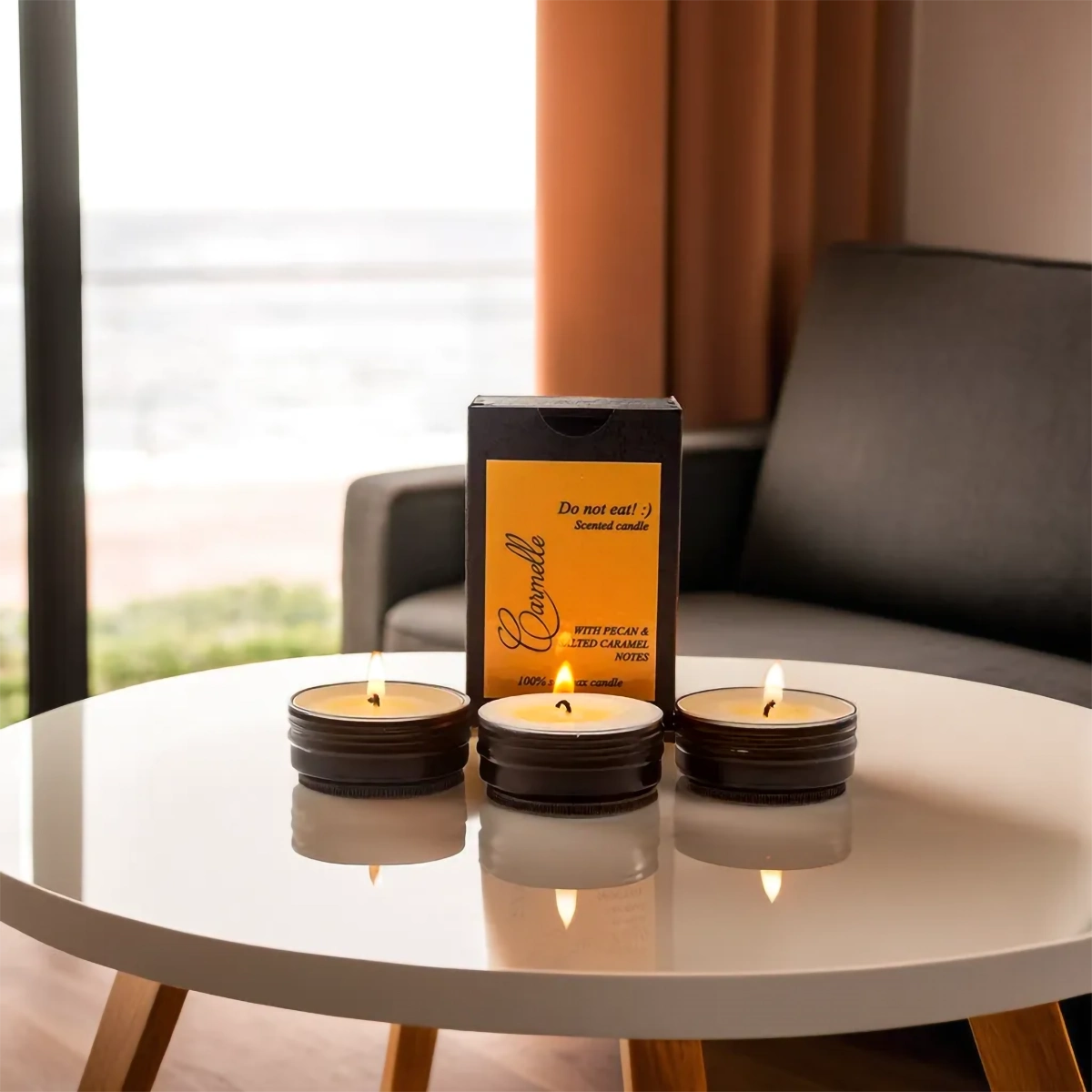 Natural Soy Wax Scented Candle - Do Not Eat :)