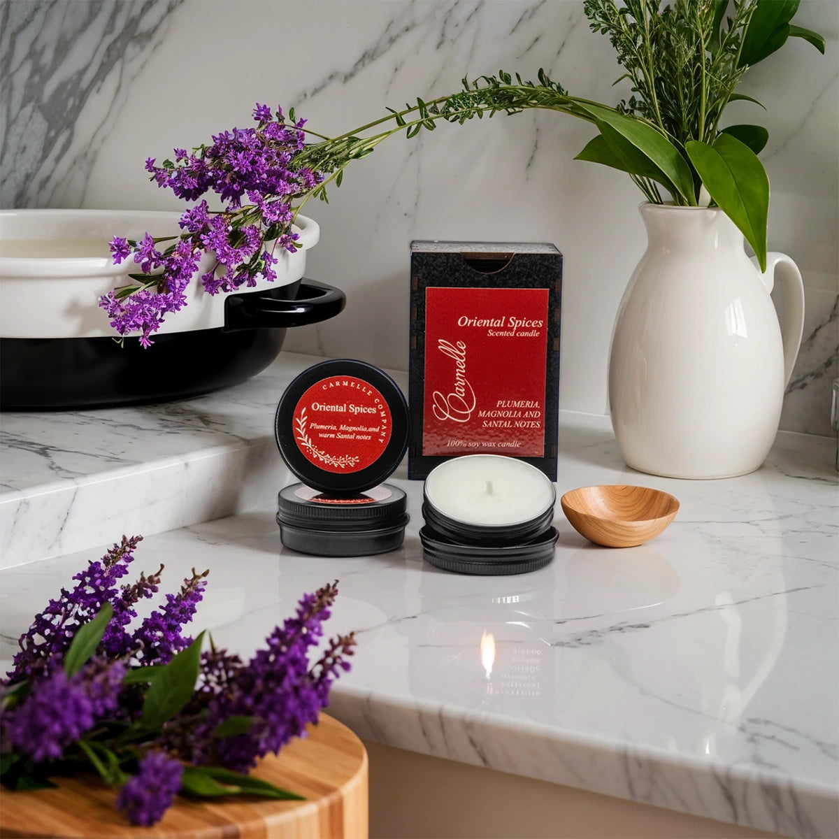 Natural Soy Wax Scented Candle - Oriental Spices