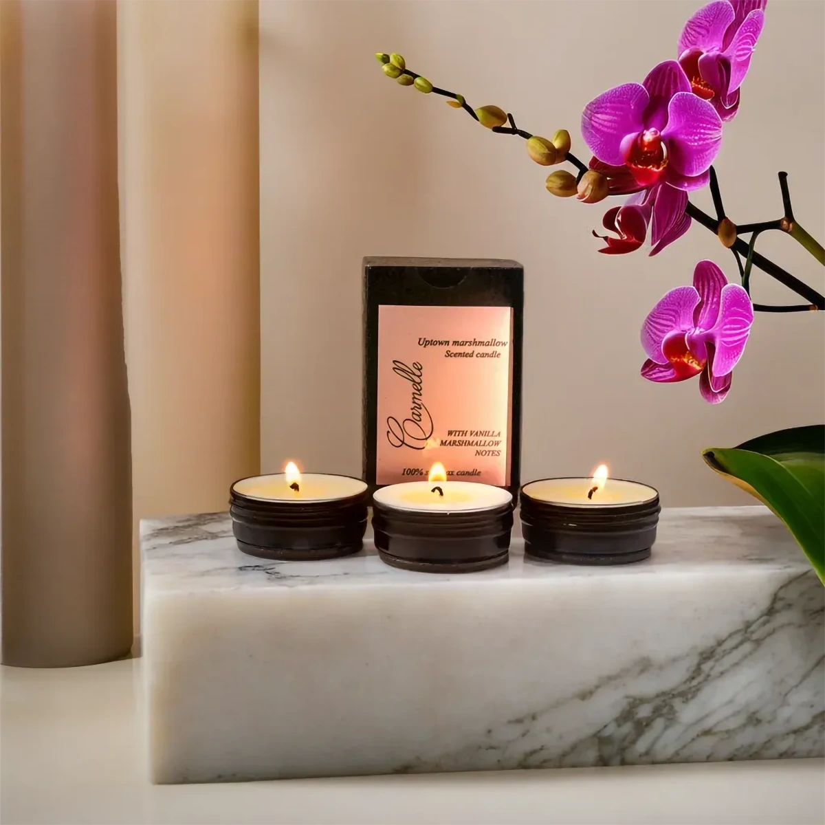 Natural Soy Wax Scented Candle - Uptown Marshmallow