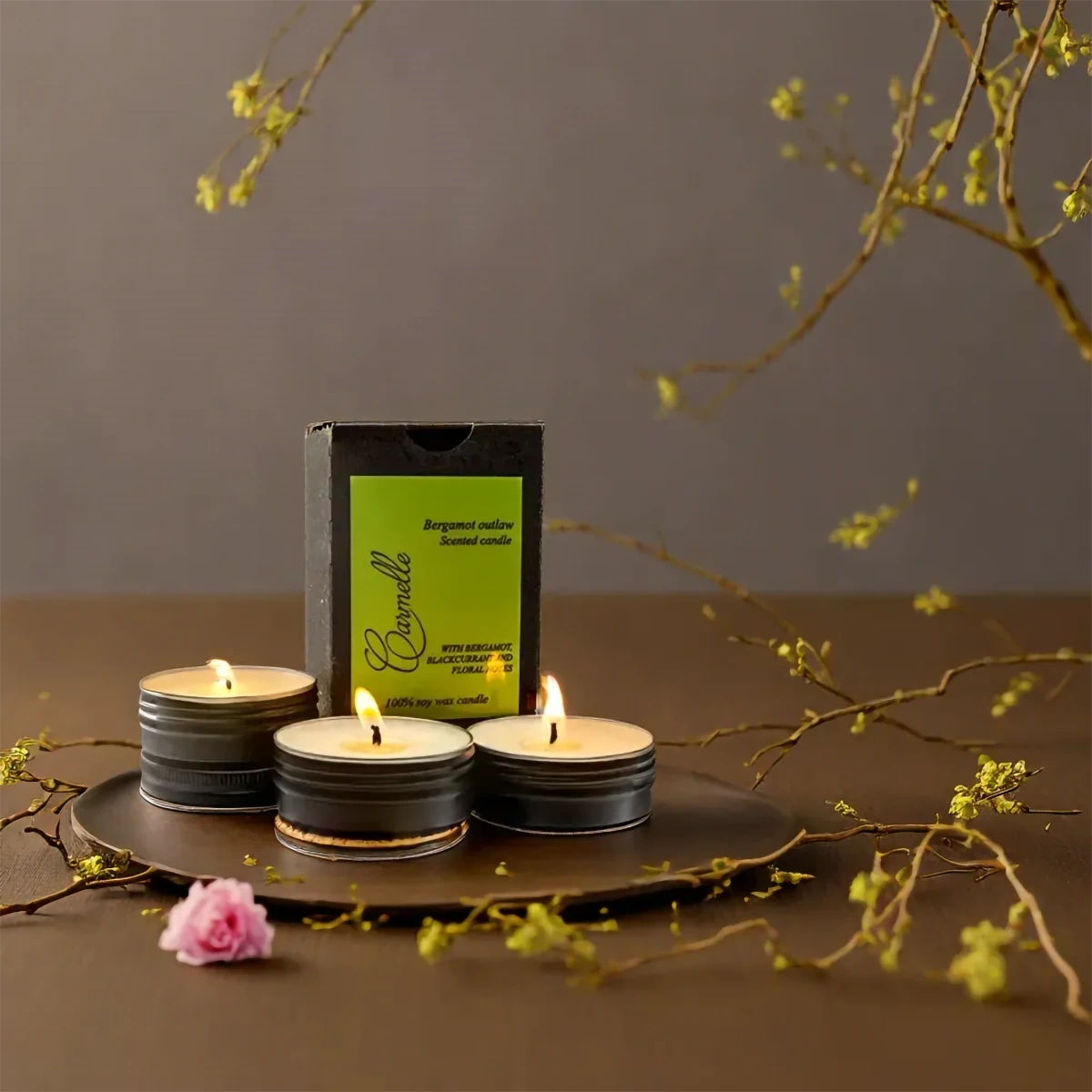 Natural Soy Wax Scented Candle - Bergamot Outlaw