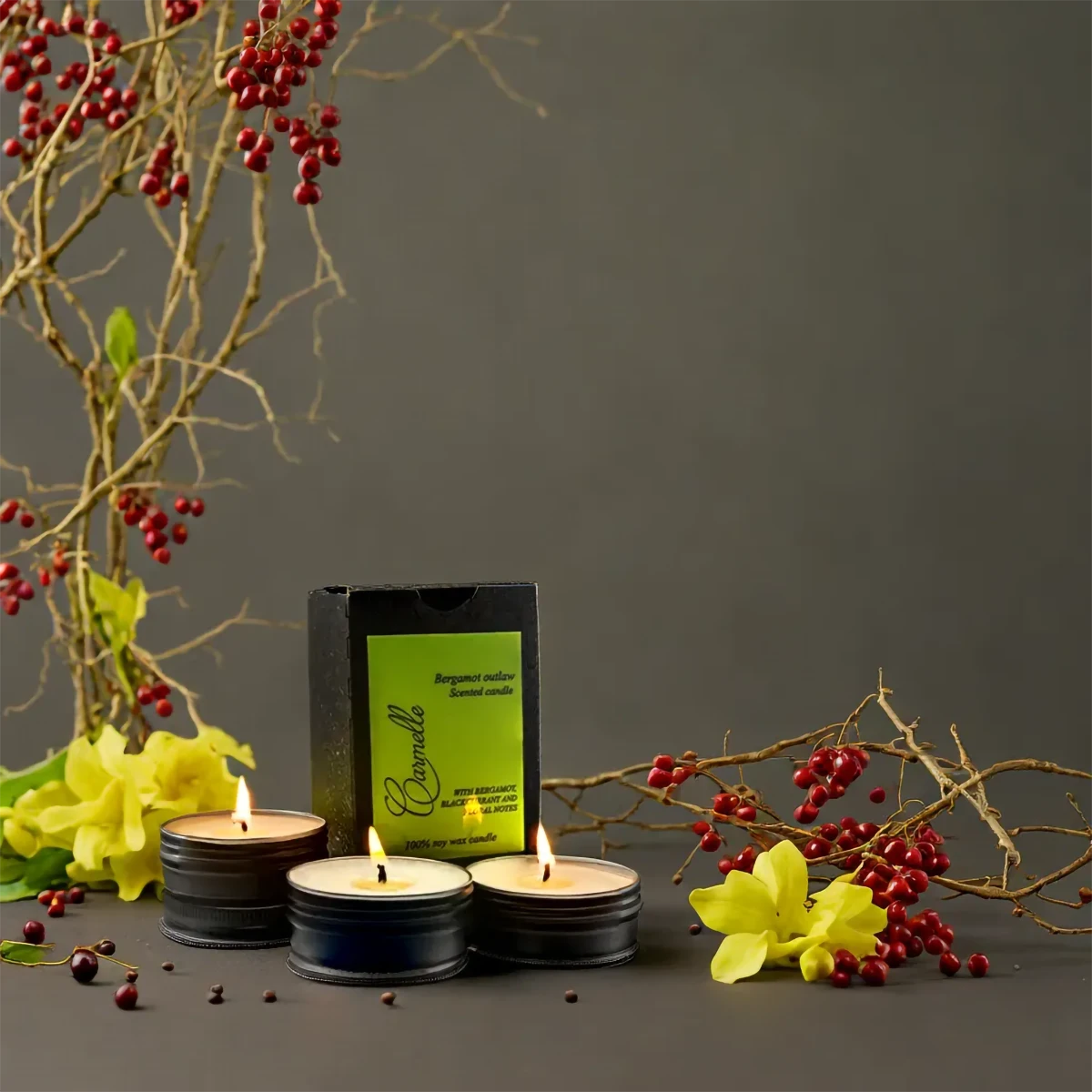 Natural Soy Wax Scented Candle - Bergamot Outlaw