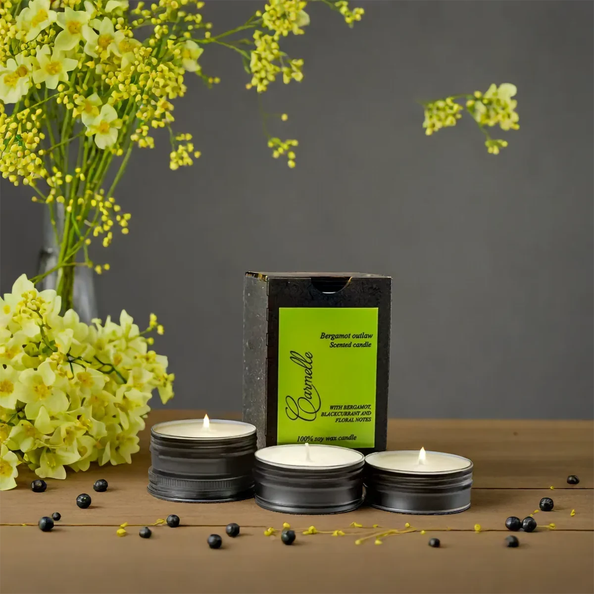 Natural Soy Wax Scented Candle - Bergamot Outlaw