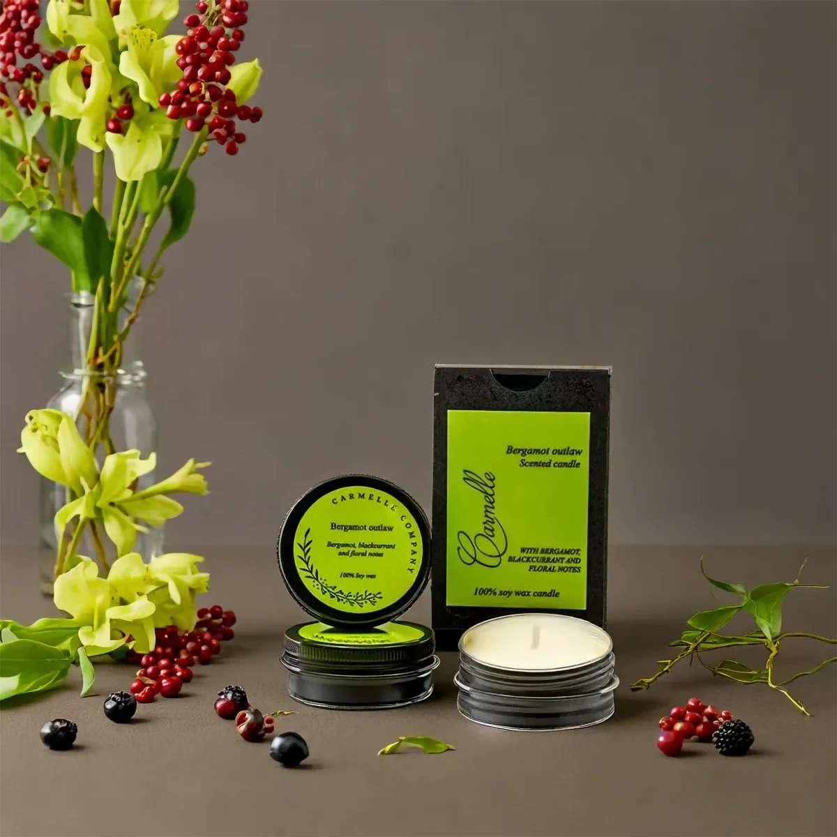 Natural Soy Wax Scented Candle - Bergamot Outlaw