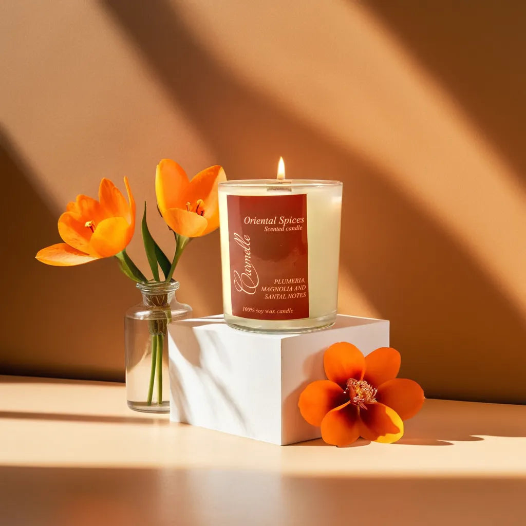 Wooden wick candles