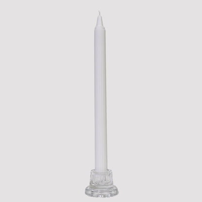 Crown-Forming Taper Candle White