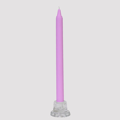 Crown-Forming Taper Candle Pink