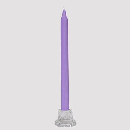 Crown-Forming Taper Candle Purple