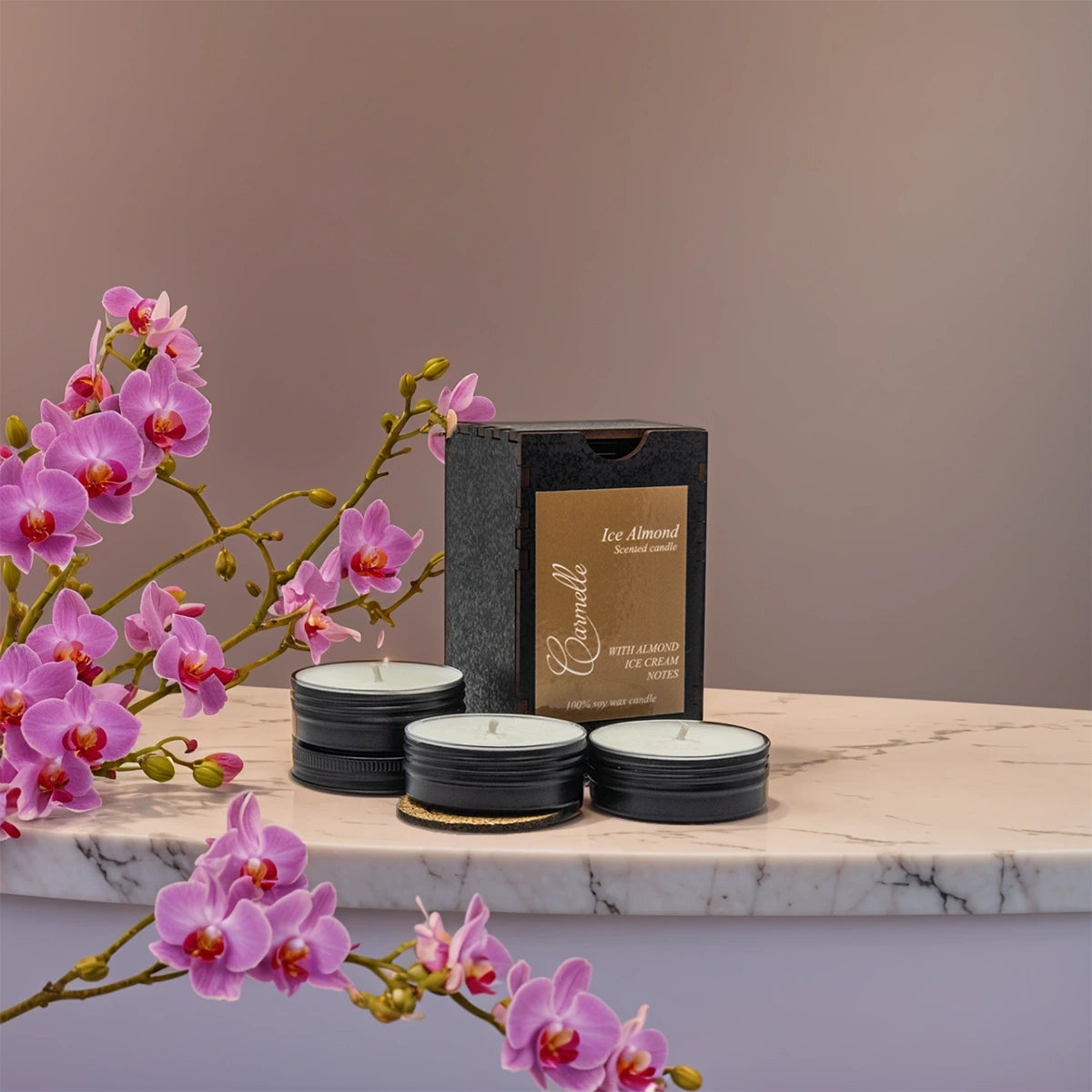 Soy wax scented candle Ice Almond