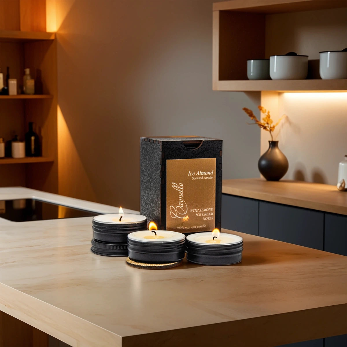 Soy wax scented candle Ice Almond