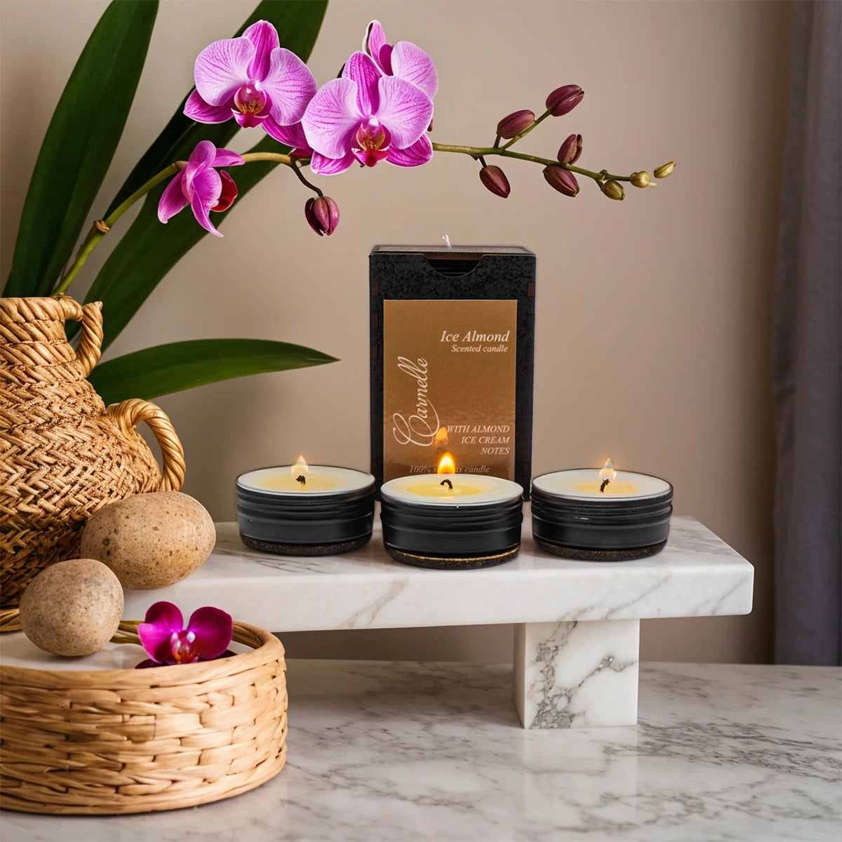 Soy wax scented candle Ice Almond