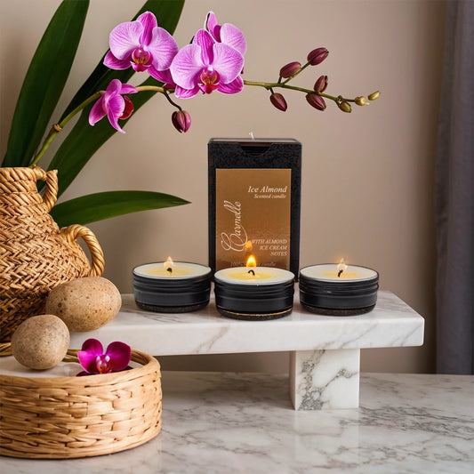 Soy wax scented candle Ice Almond