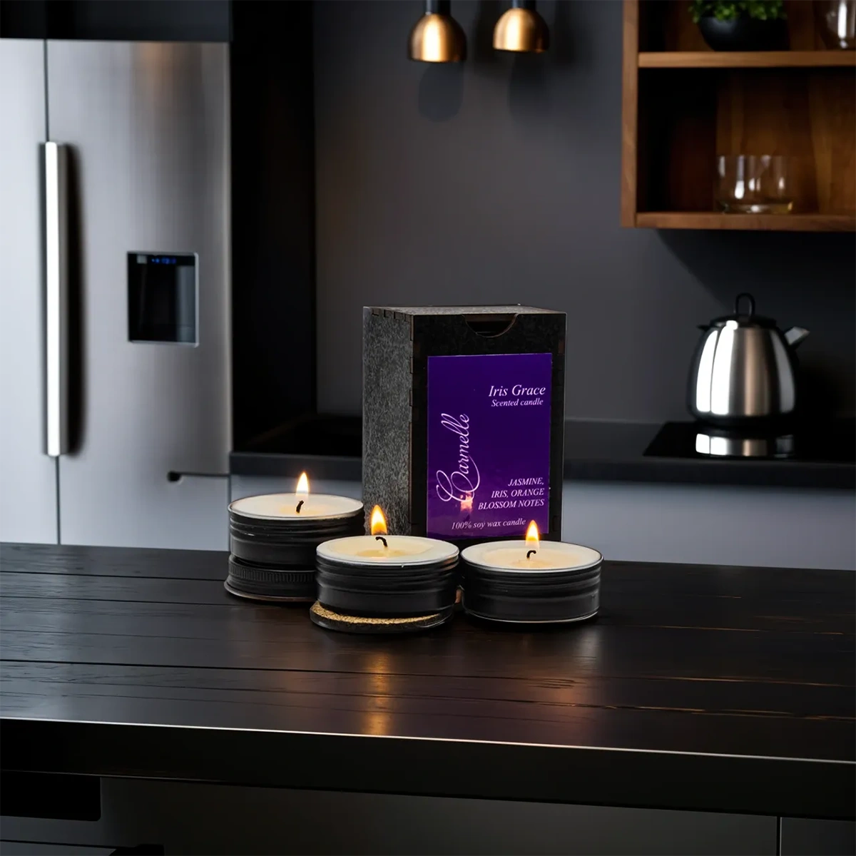 Natural Soy Wax Scented Candle - Iris Grace