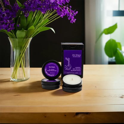 Natural Soy Wax Scented Candle - Iris Grace