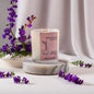 Natural soy wax scented wooden wick candle - Uptown Marshmallow