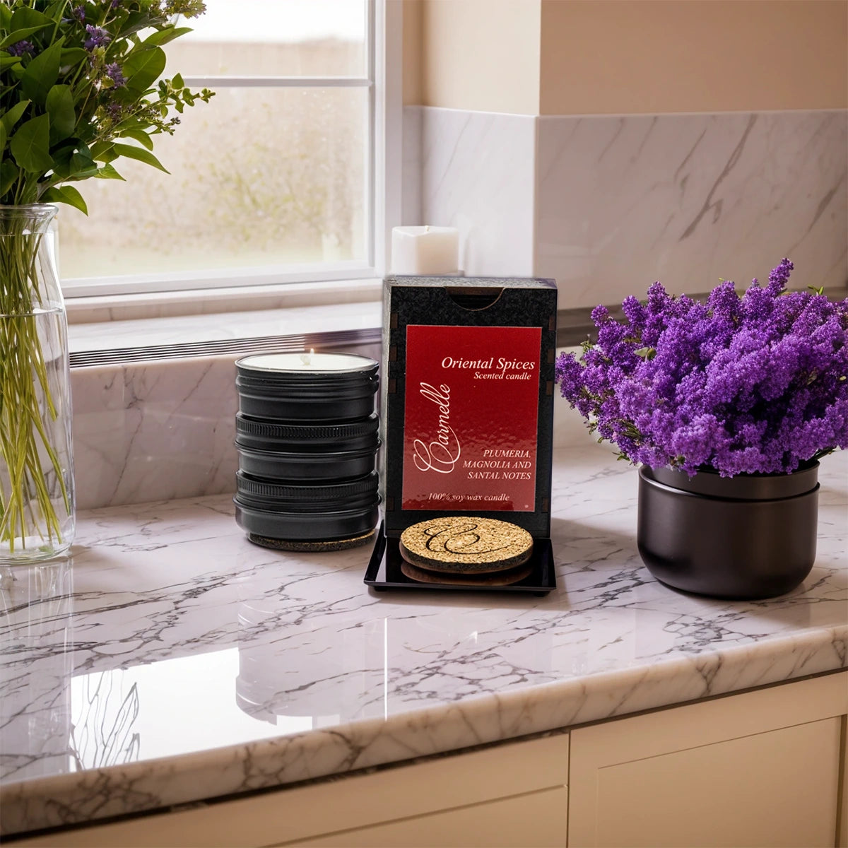 Natural Soy Wax Scented Candle - Oriental Spices