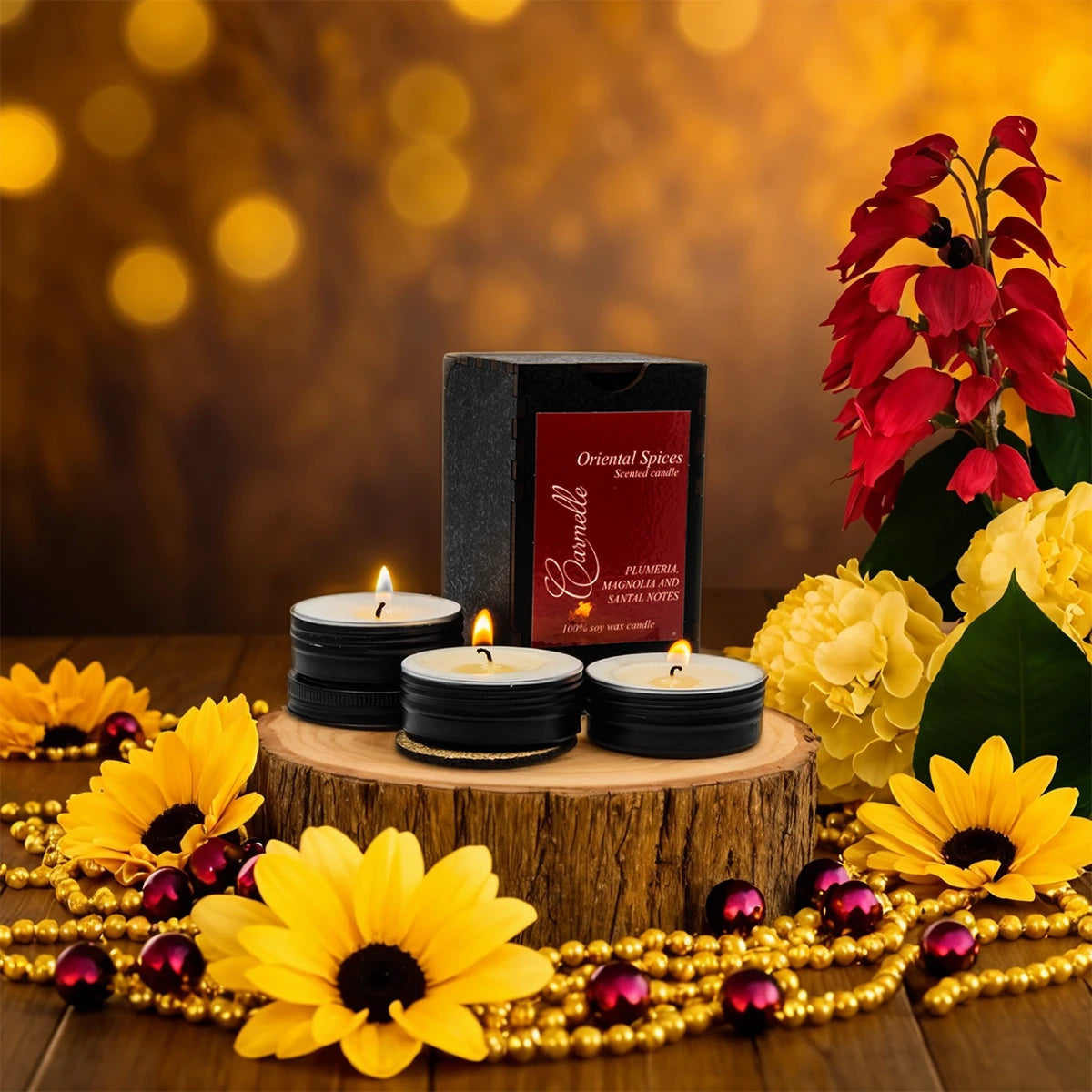 Natural Soy Wax Scented Candle - Oriental Spices