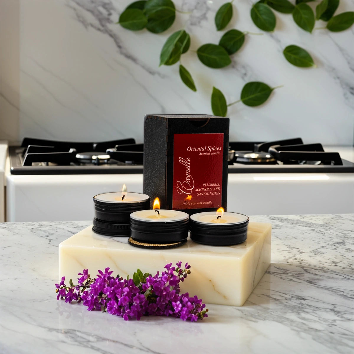 Natural Soy Wax Scented Candle - Oriental Spices