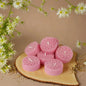 Handmade Natural Stearin Tealight Decorative Candles - Pink