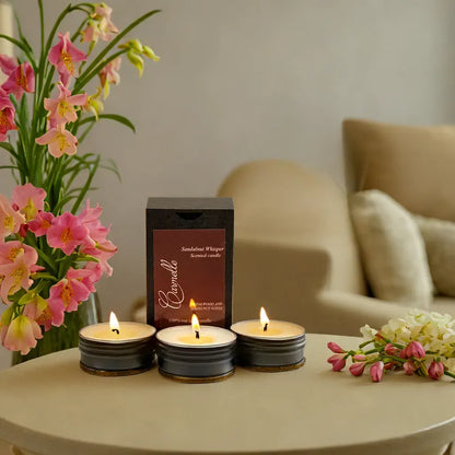 Natural Soy Wax Scented Candle - Sandalnut Whisper