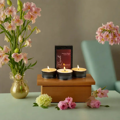 Natural Soy Wax Scented Candle - Sandalnut Whisper