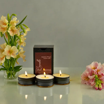 Natural Soy Wax Scented Candle - Sandalnut Whisper